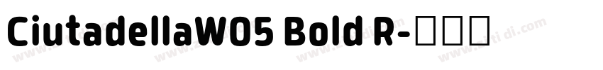 CiutadellaW05 Bold R字体转换 CiutadellaW05 Bold R字体转换